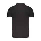 Accademia Militare Black Cotton Polo Shirt